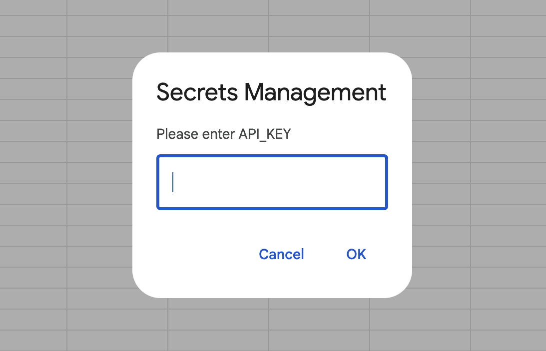SecretService: Prompting user for a secret