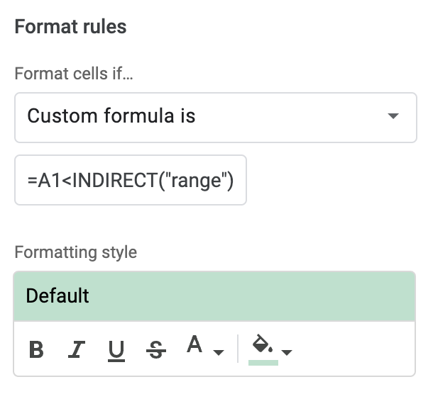 Make conditional formatting formulas dynamic with named ranges